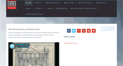 Desktop Screenshot of marx-memorial-library.org